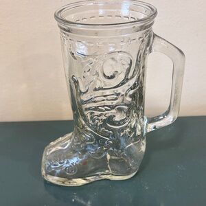Vintage Libbey Cowboy Shaped Glass
